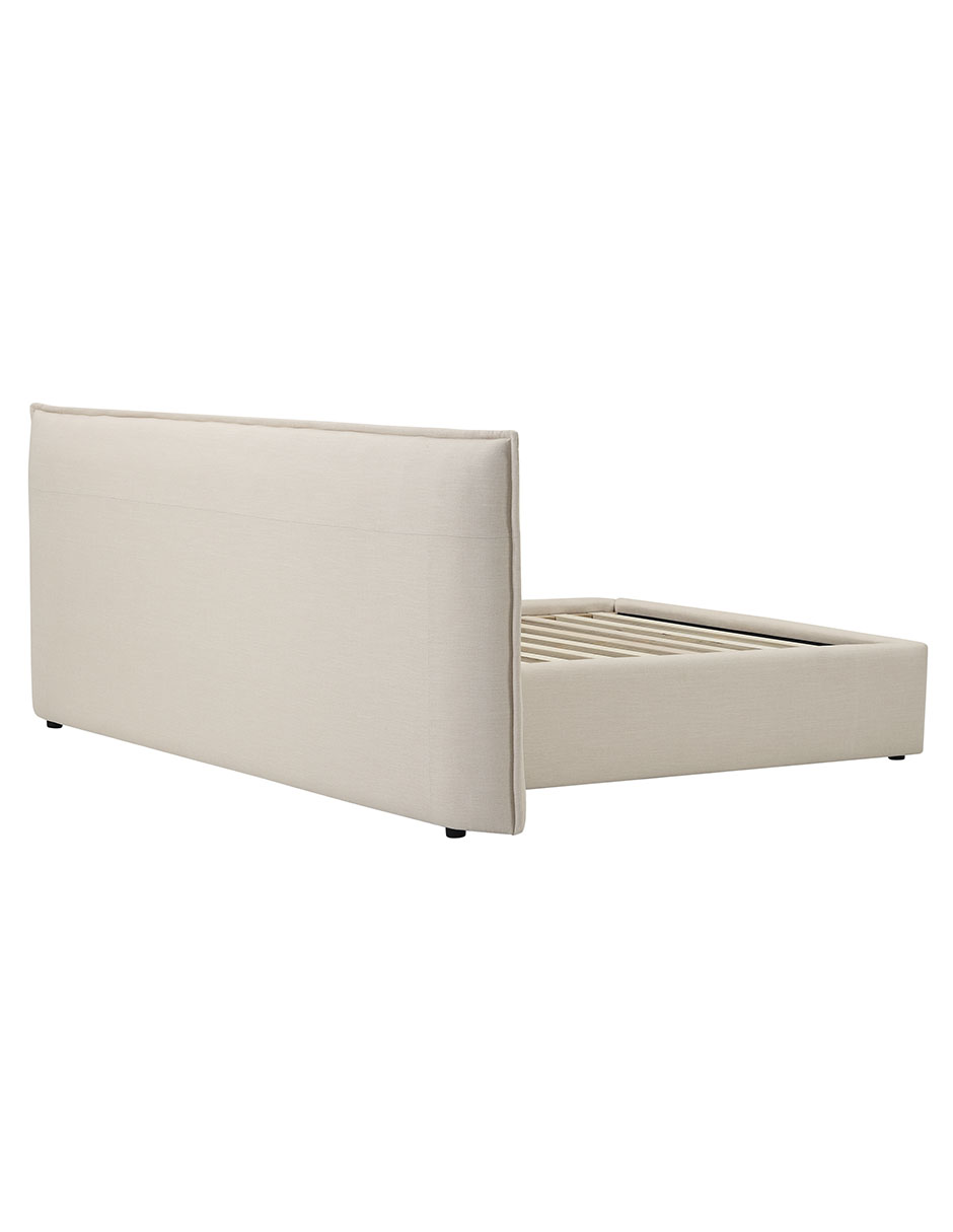 Cama Lorea de madera queen size 5