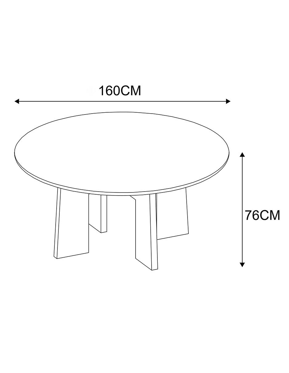 Mesa de comedor armable Matilde 7
