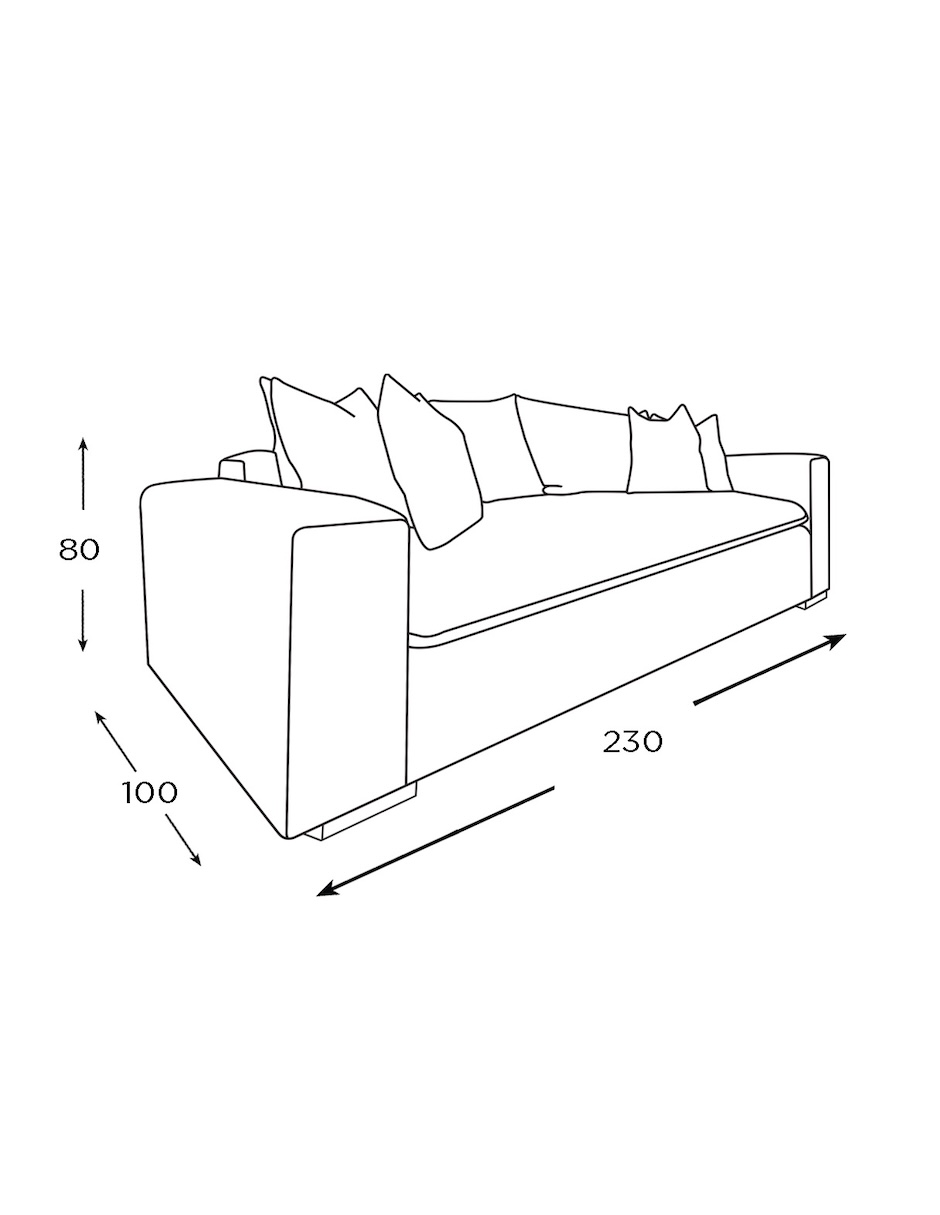 Love seat Cabernet de lino 9