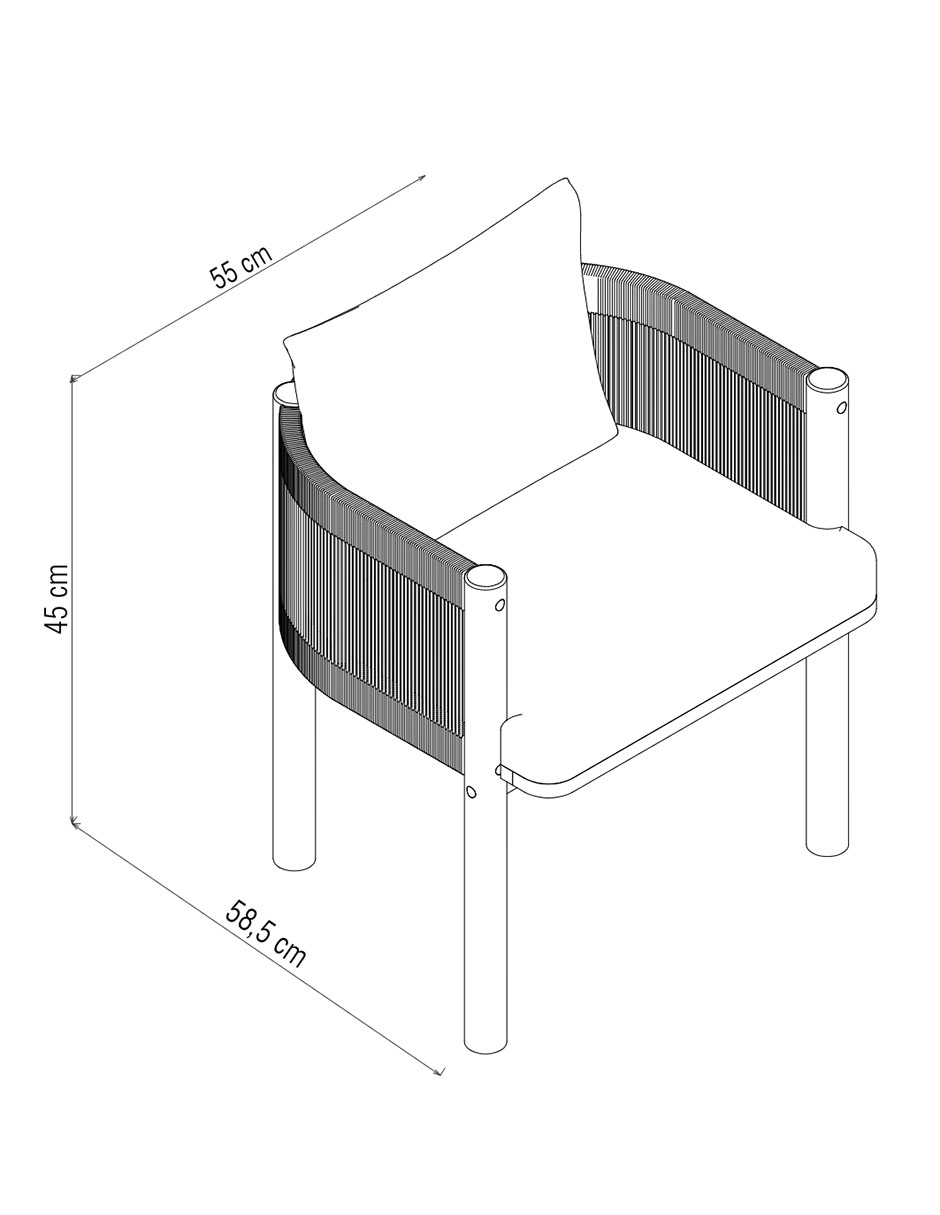 Silla de Comedor Mar de Cortes de Madera 4
